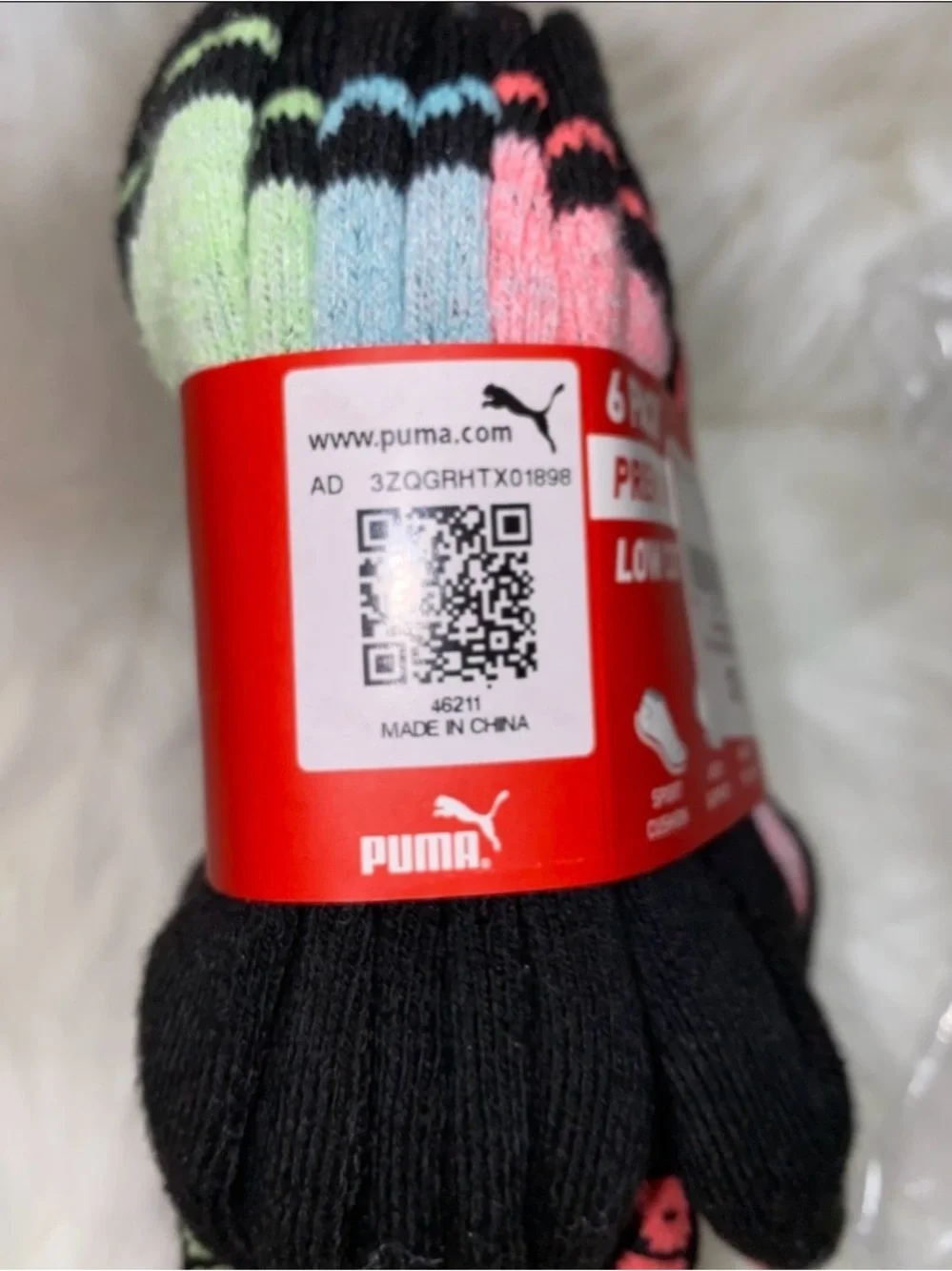 Puma little kids Socks size 5/6.5 New never opened